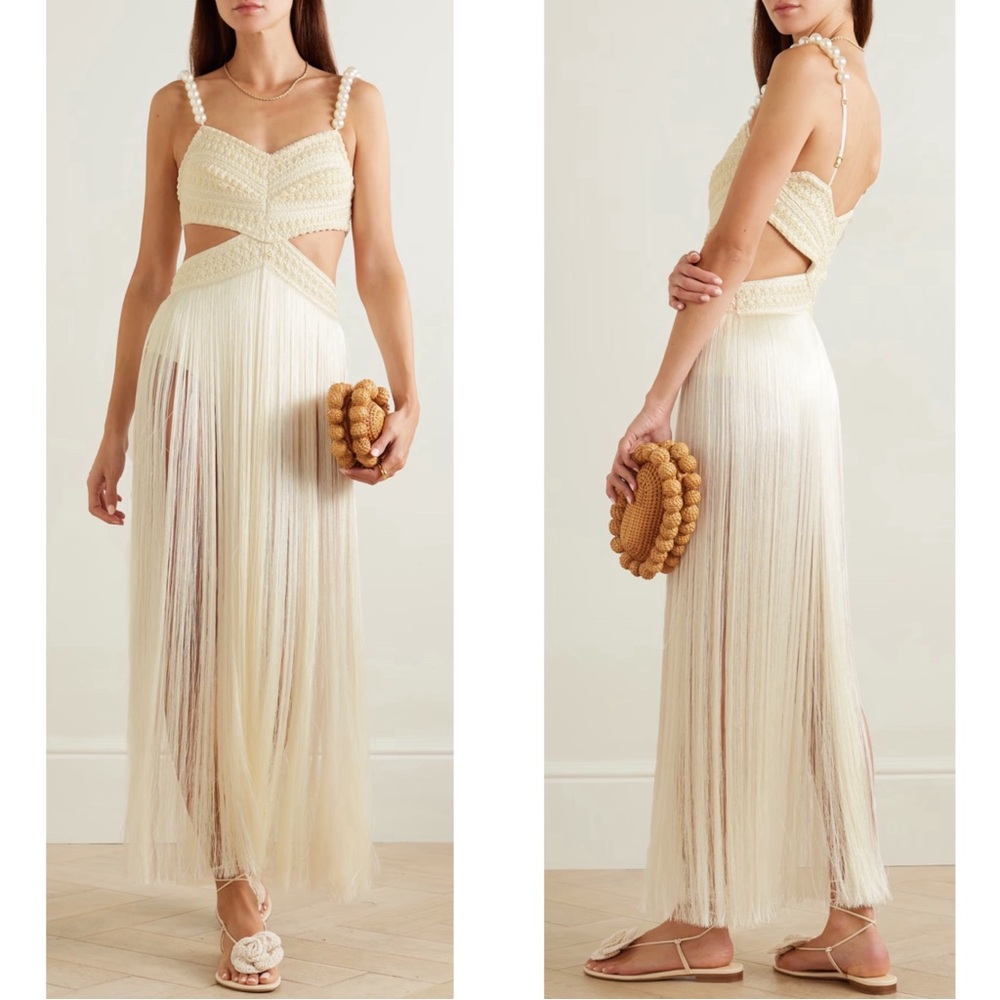 PatBO Cream Maxi Dress